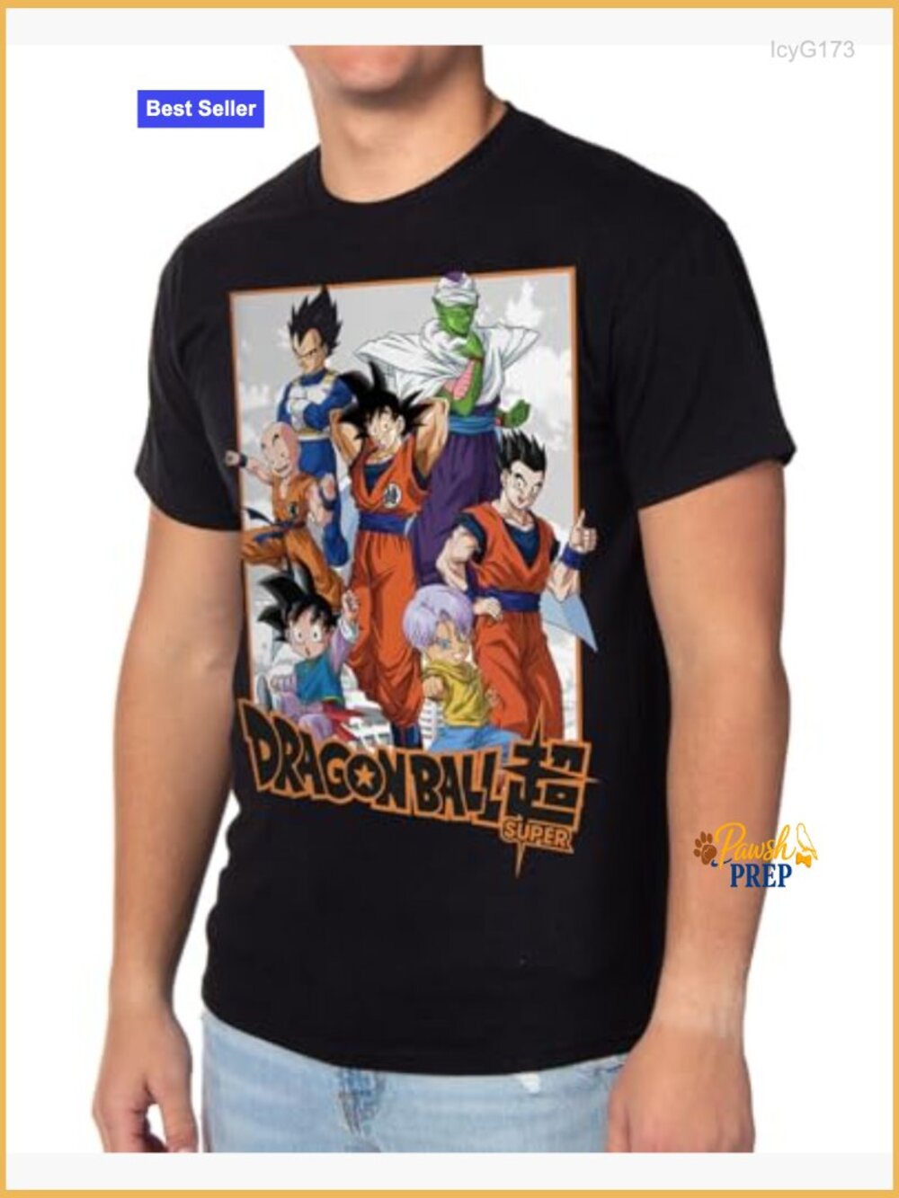 Dragon Ball Z Super Graphic Tee - Goku Vegeta Piccolo Gohan View 5